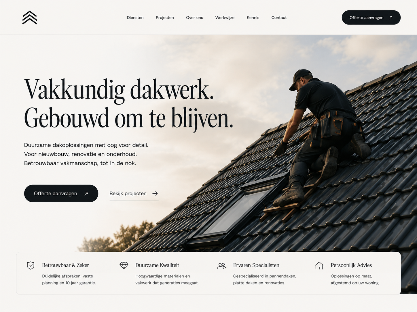 Website Van Dijk Dakwerken