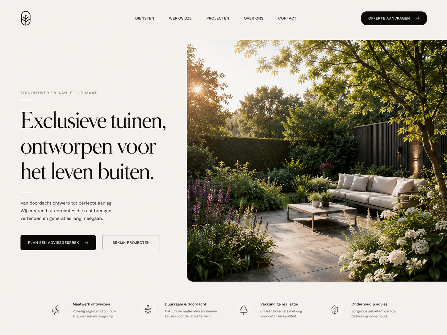 Website Groen op Maat